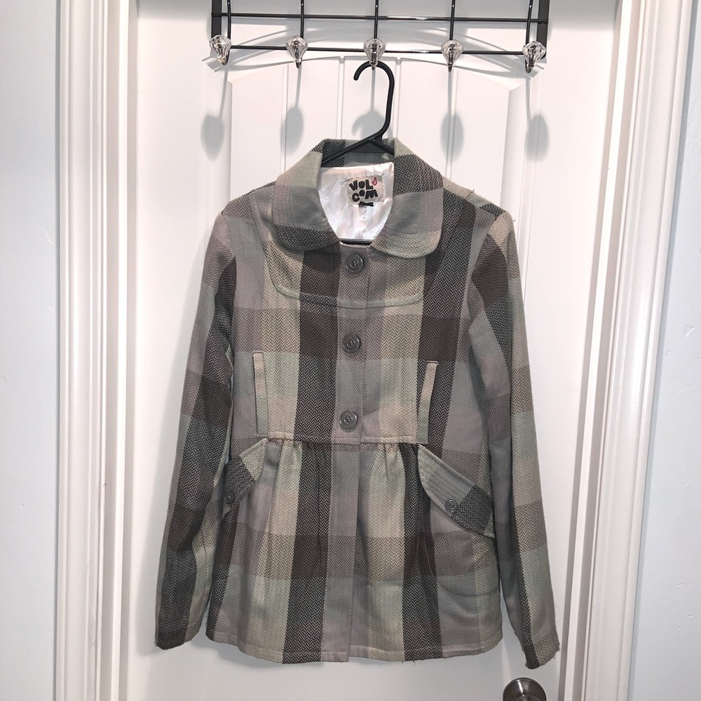 Volcom pea coat, size M